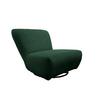 XXL-Sessel Cremallo Grün 360° drehbar, B: 95 cm - Schwarz/Grün, Trend, Textil (95/77/94cm) - Livetastic