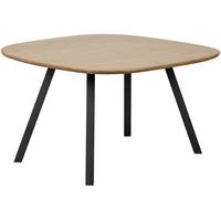 Esstisch Tablo Eichefarben L: 130 Cm - Eichefarben/Schwarz, Design, Holz/Metall (130/130/75cm) - Livetastic
