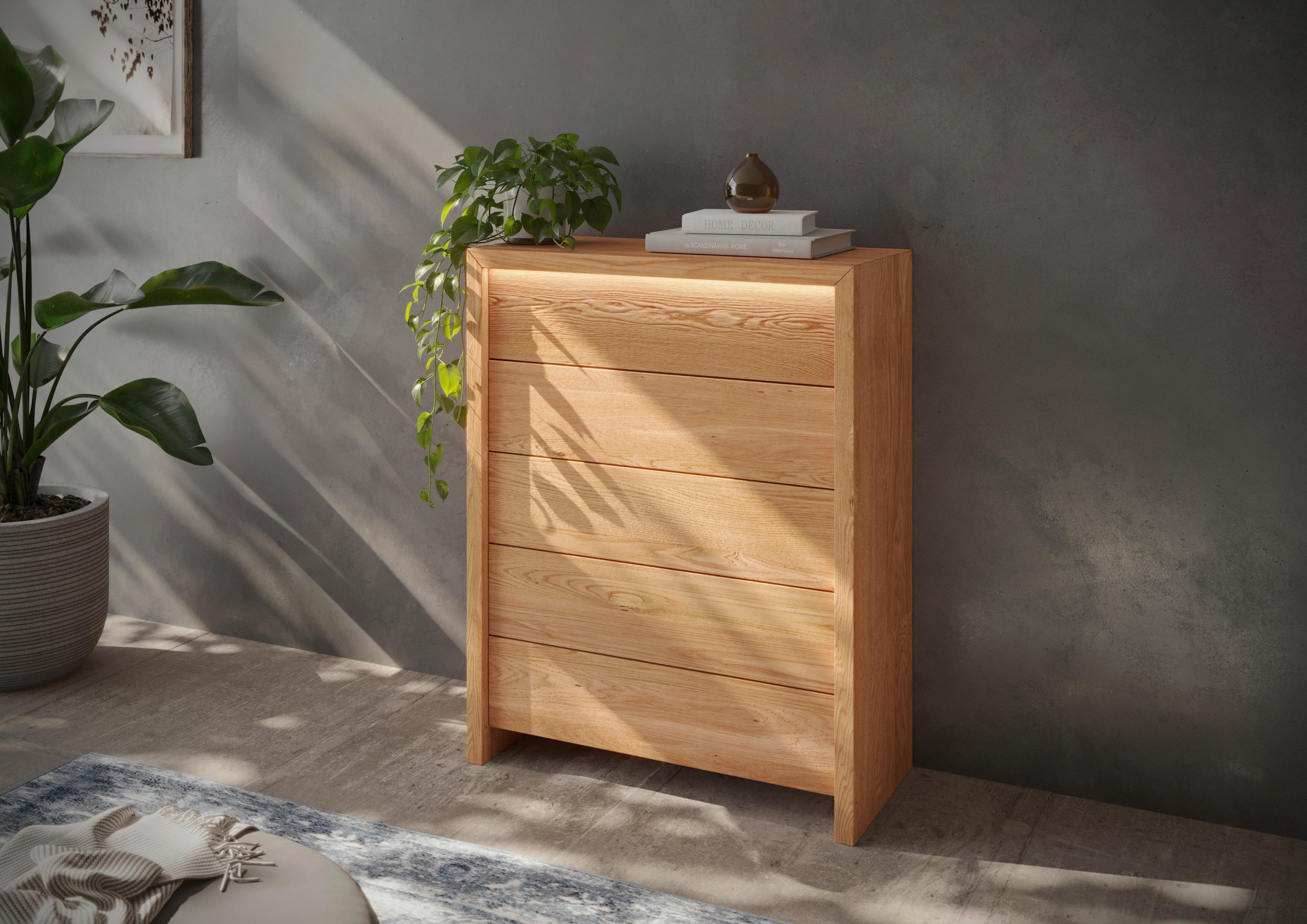 Kommode Farina, Buchefarben B: 88 Cm - Buchefarben, MODERN, Holz (88/108/40cm) - MID.YOU