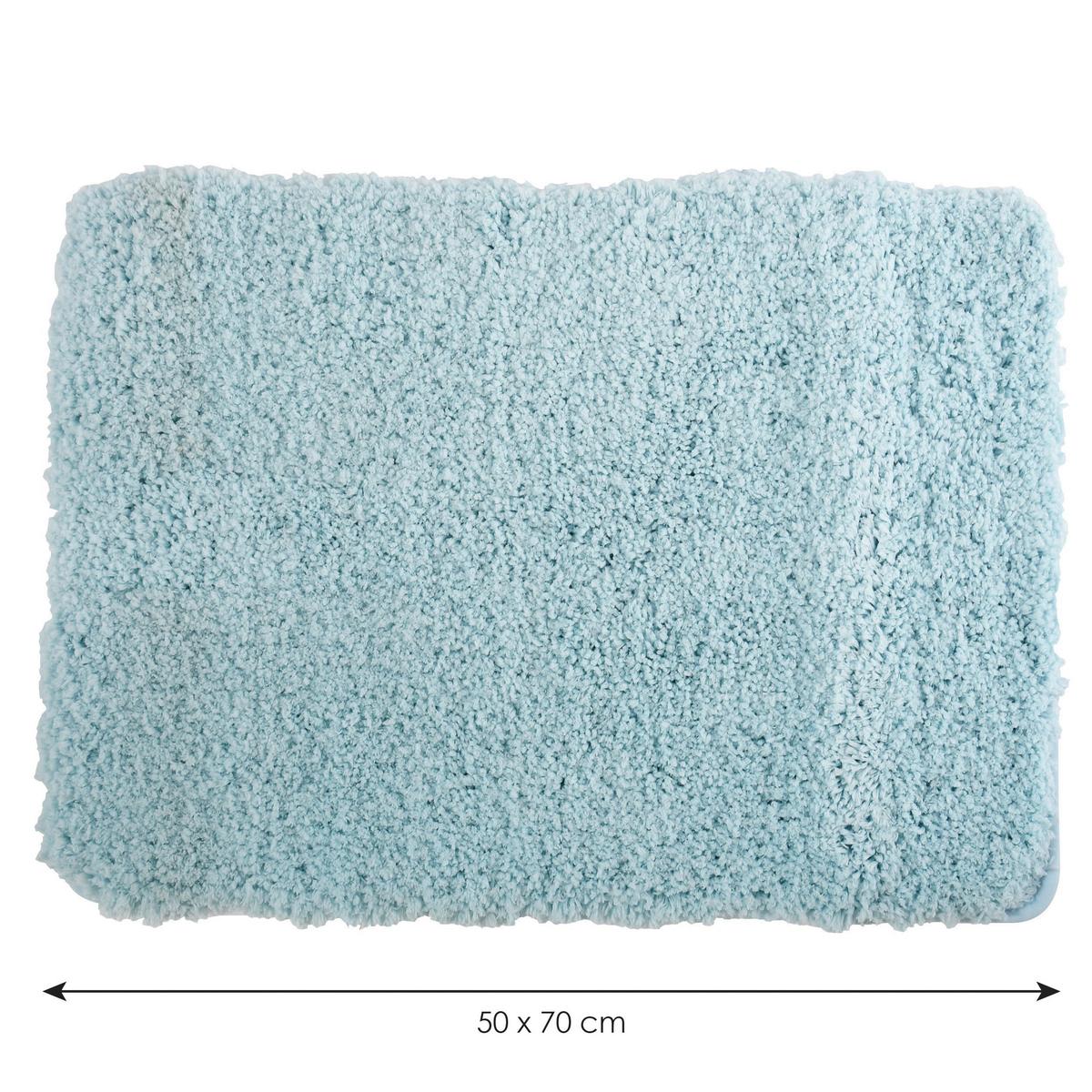 Badteppich Hellblau 50/70 Cm - Hellblau, KONVENTIONELL (50/70cm) - Spirella