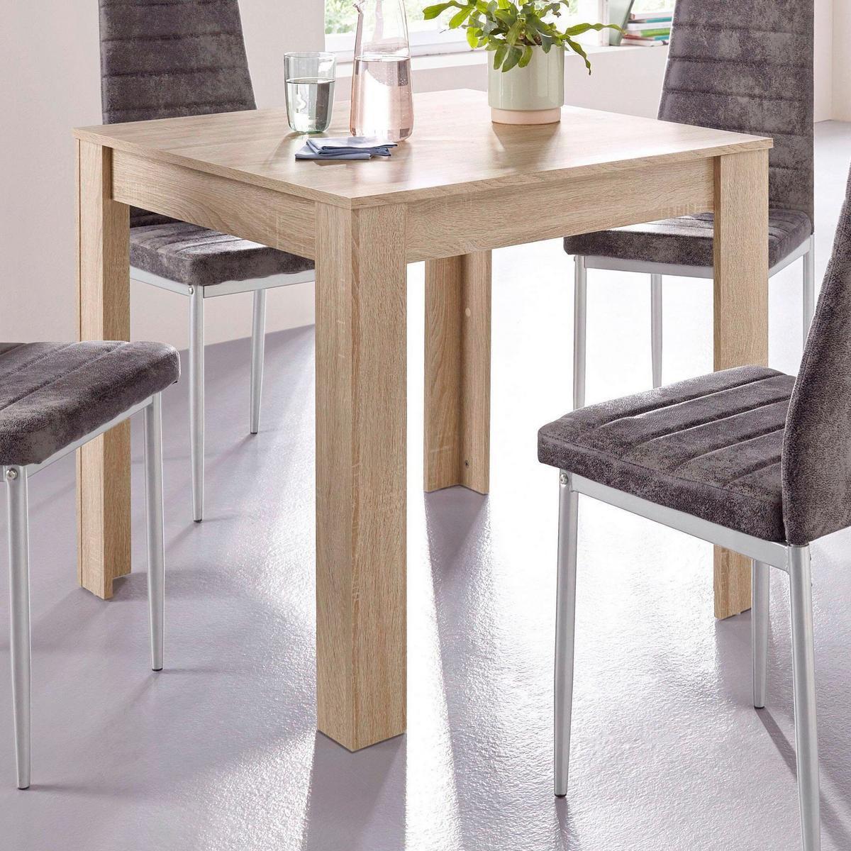 Esstisch Lynn Eiche Dekor B: 80cm - Eichefarben, Design, Holzwerkstoff (80/75/80cm) - MID.YOU