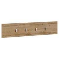 Garderobenleiste Hola Wotan Eiche B: 90 cm - Eiche Wotan, Trend, Holzwerkstoff (90/19,5/1,6cm)