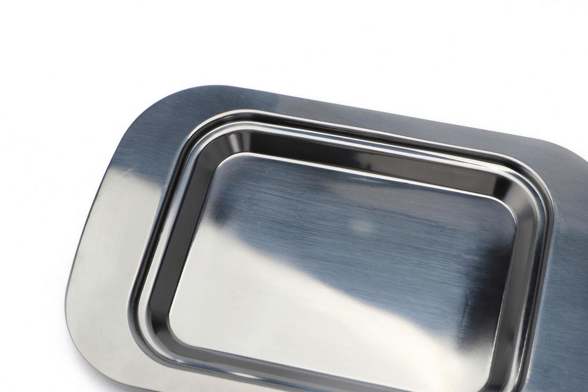 Echtwerk Butterdose Edelstahl Schwarz, L/b/h: 18,5x12,2x7 Cm - Schwarz Hochglanz, Basics, Metall (18,5/12,2/7,0cm) - Echtwerk