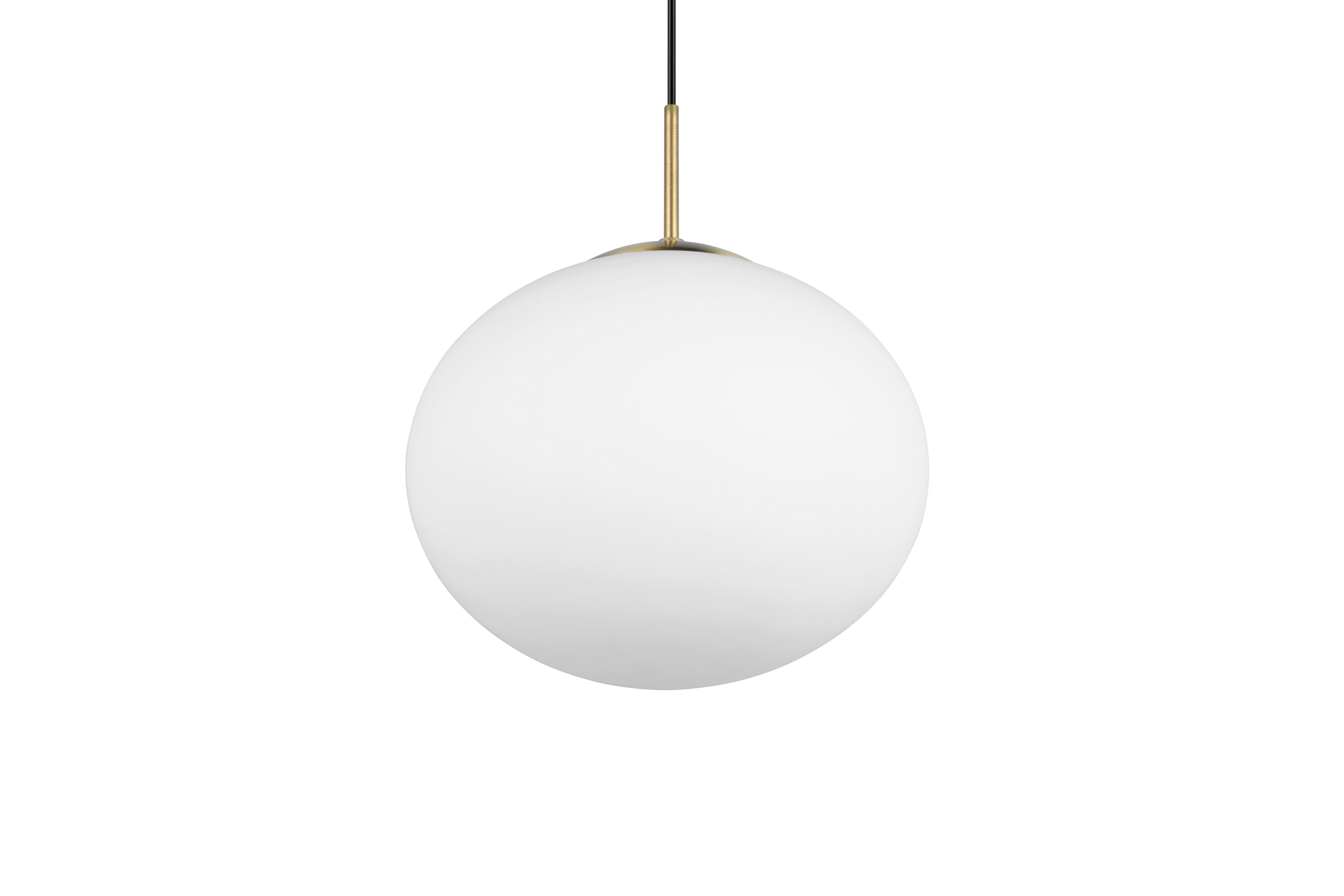 Hängeleuchte 363100108 Fomento - Messingfarben/Weiß, Basics, Glas/Metall (30/150cm) - Trio Leuchten