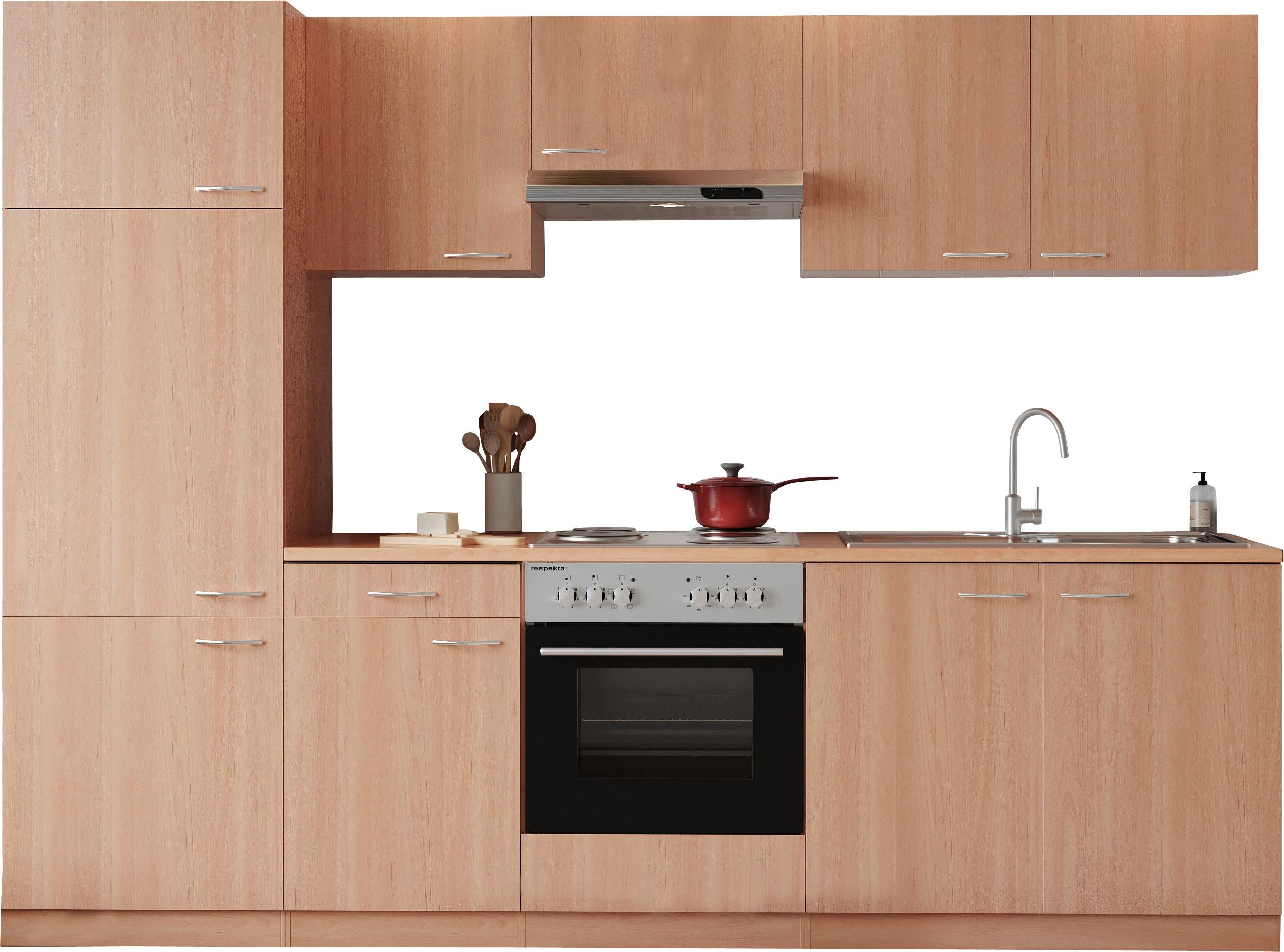 Küchenblock Gerda Küchenblock 270 cm - Buchefarben, Basics, Holzwerkstoff (270cm) - Respekta