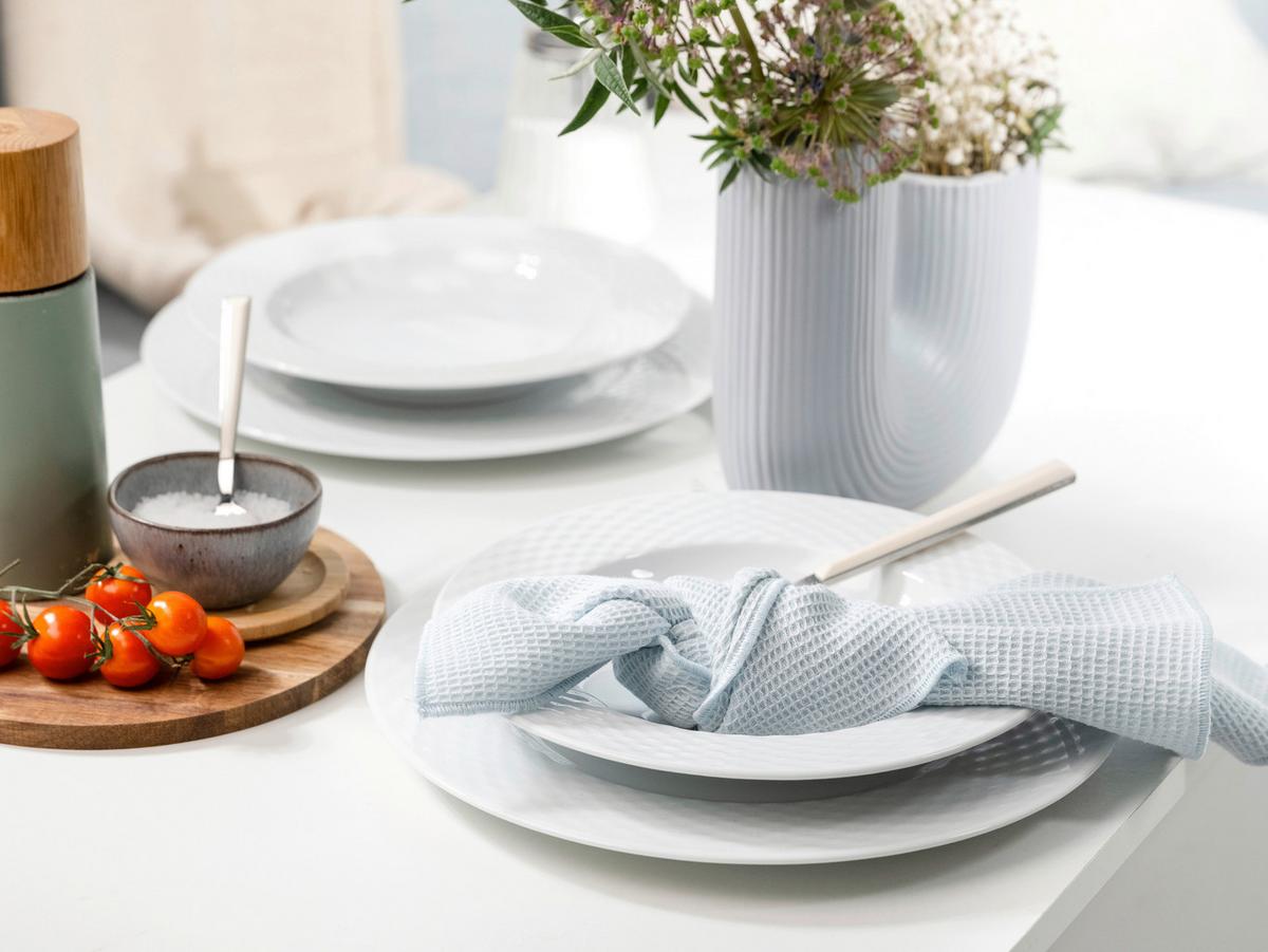 JEDÁLENSKÝ SERVIS POLO - biela, Basics, keramika - Creatable