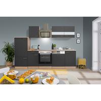 Küchenblock Merle Küchenblock 280 Cm - Eichefarben/Grau, Basics, Holzwerkstoff (280cm) - Respekta