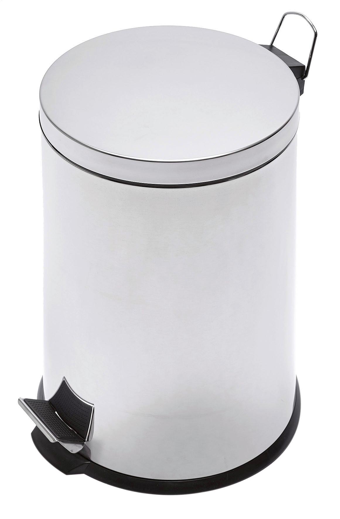 Treteimer 20L Alufarben Metall LBH: 29x29x44 cm