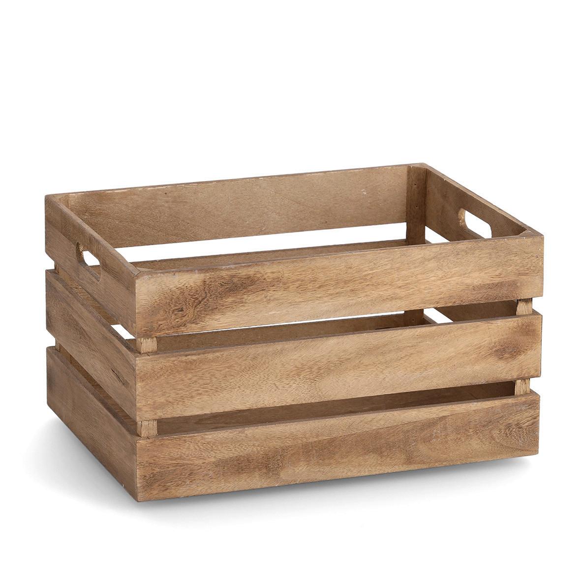 Dekokiste Holz Natur LxBxH: ca. 39x29x21,5 cm