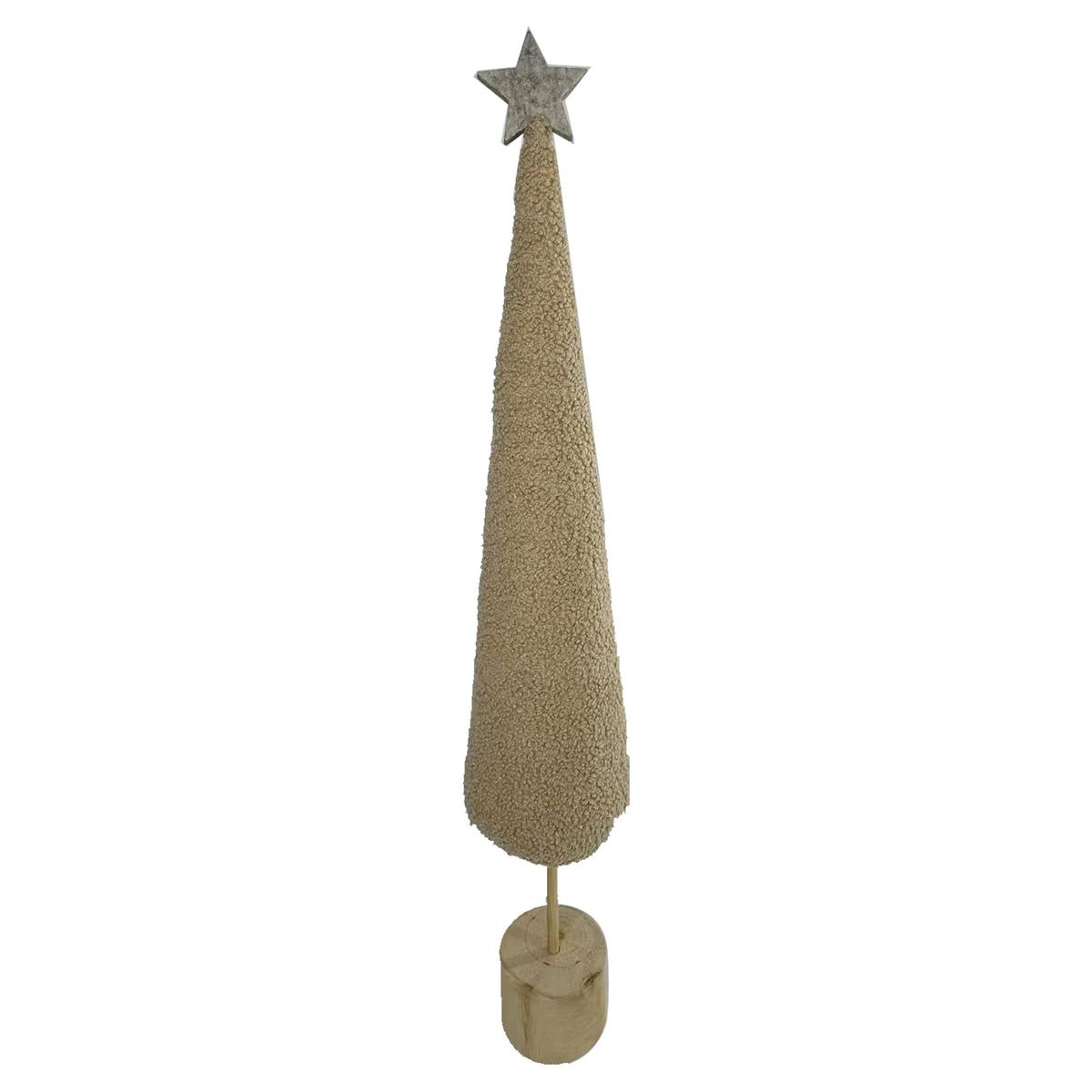 Dekoweihnachtsbaum Filip - Braun, KONVENTIONELL, Holz/Textil (11/11/65cm) - Luca Bessoni