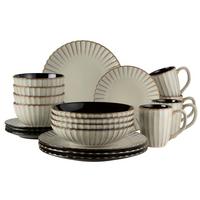 KOMBISERVICE Confino Hellbraun 20-Teilig - Hellbraun, Basics, Keramik - Mäser