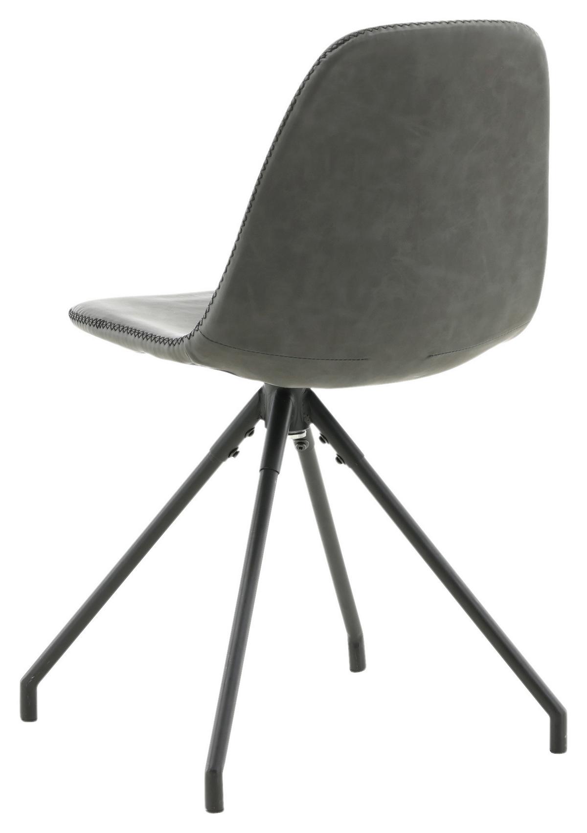 Stuhl-set Polar - Schwarz, Design, Textil/Metall (44/88/54cm) - Livetastic