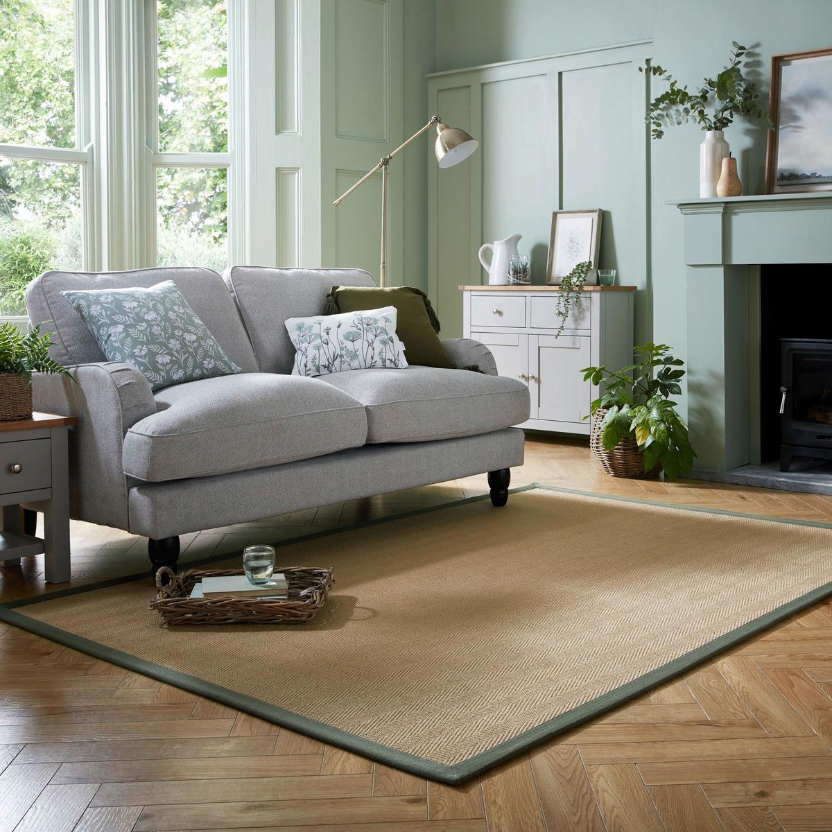 Flachwebteppich Kira - Grün, KONVENTIONELL, Textil (160/230cm)