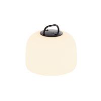 LED-Außenleuchte Kettle Weiß Schwarz D: 22 cm - Schwarz/Weiß, Design, Kunststoff (22/19,6cm) - Nordlux
