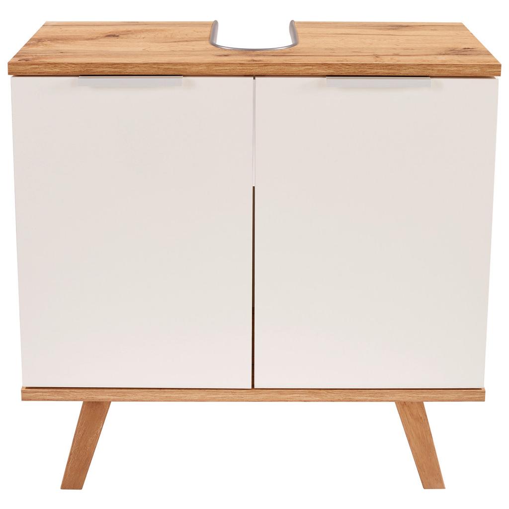 Waschbeckenunterschrank Turin 4 B: 60 Cm Weiß