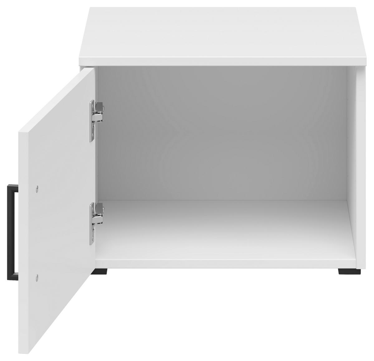 Nadstavec na skriňu MULTISTAURAUM š: 45 cm - čierna/biela, Modern, kompozitné drevo/plast (45/35/40cm)