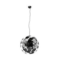 Pendelleuchte 309900657  Discalgo - Chromfarben/Schwarz, Design, Glas/Metall (54/150cm) - Trio Leuchten