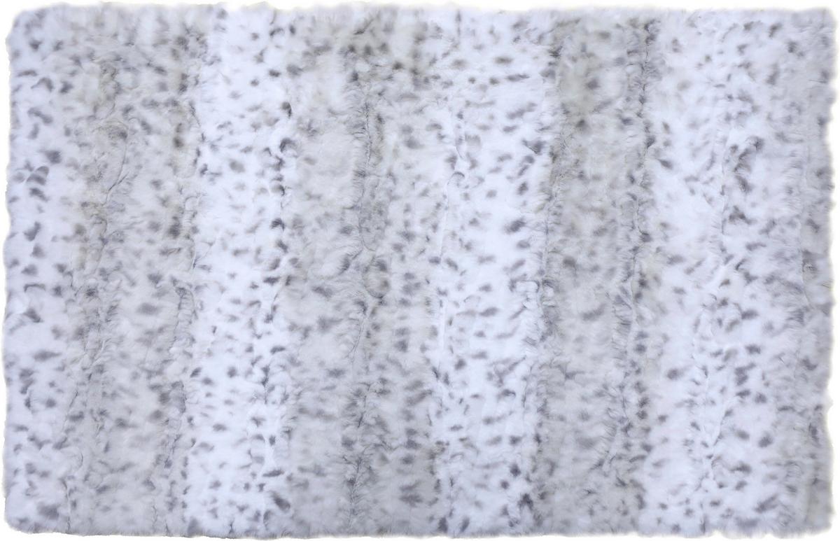 Fellteppich Leopard. 100% Polyester - Schwarz/Weiß, ROMANTIK / LANDHAUS, Textil (120/160cm) - James Wood