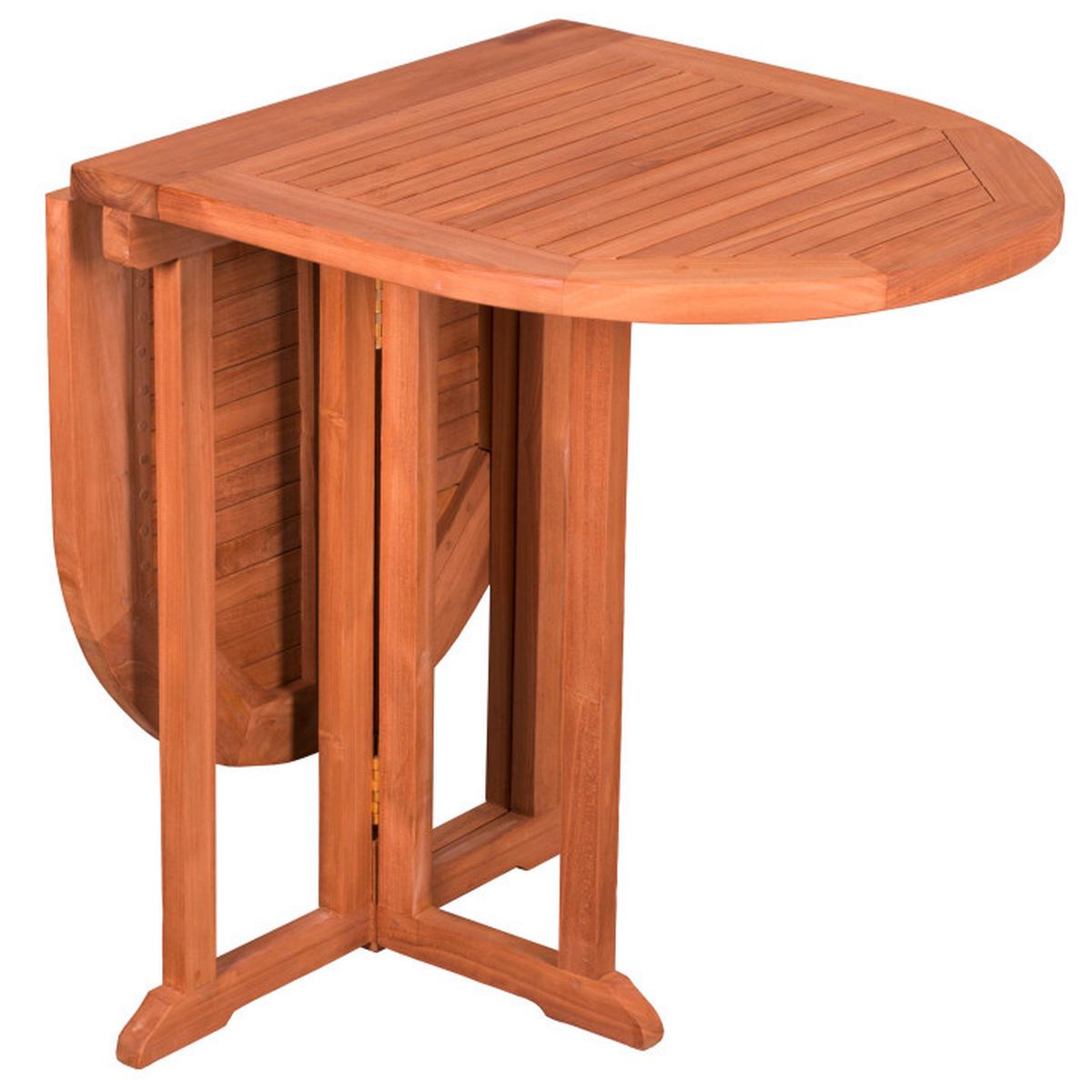 Gartentisch Klappbar Woodie Teakholz L: 120cm - Basics, Holz (120/60/75cm) - Gardenson