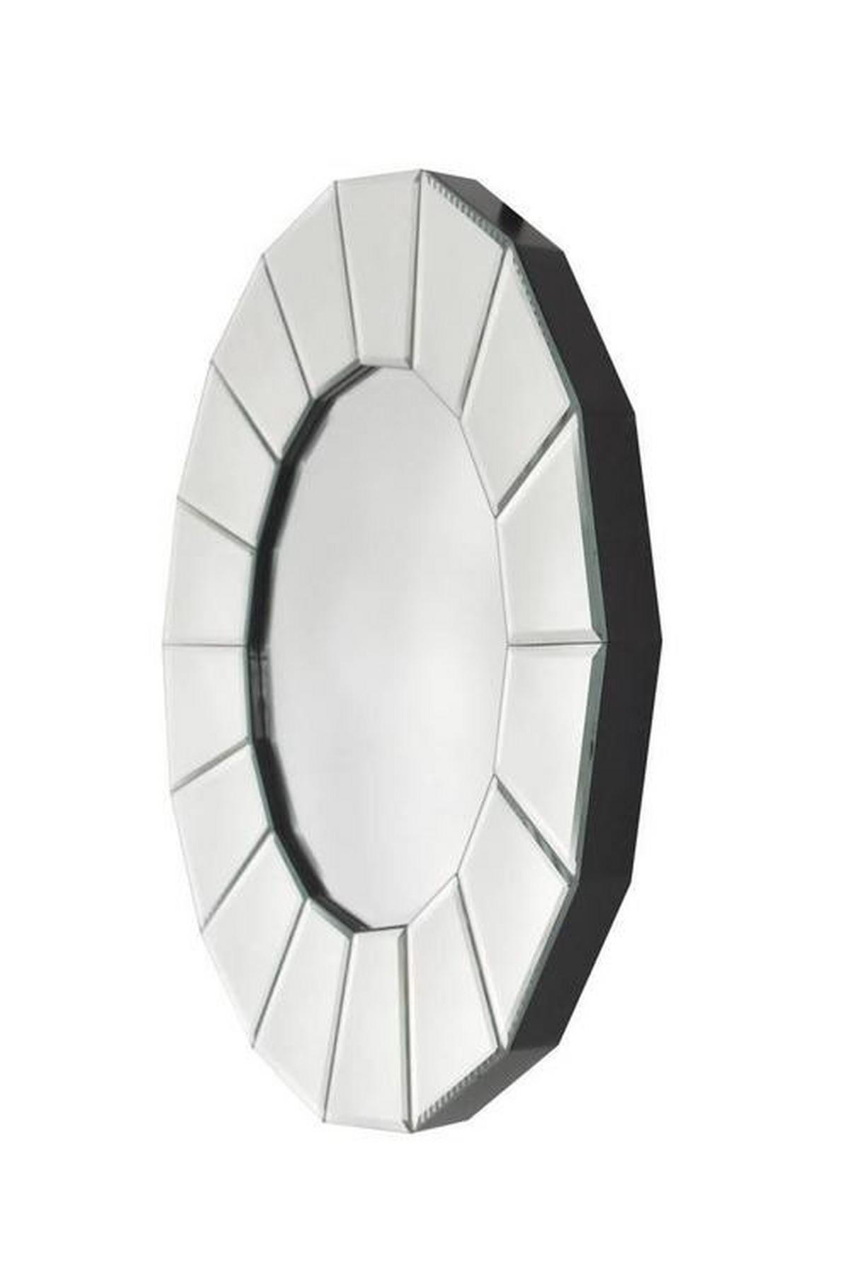 Nástenné zrkadlo strieborná - strieborná, Basics, kov/sklo (60/60/3cm)