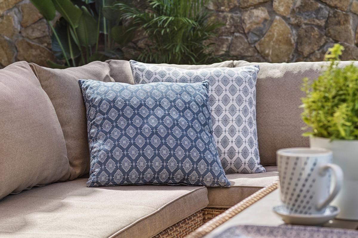 Kávésbögre Kb. 320ml - kék/fehér, Modern, kerámia (8/10,4cm) - Luca Bessoni