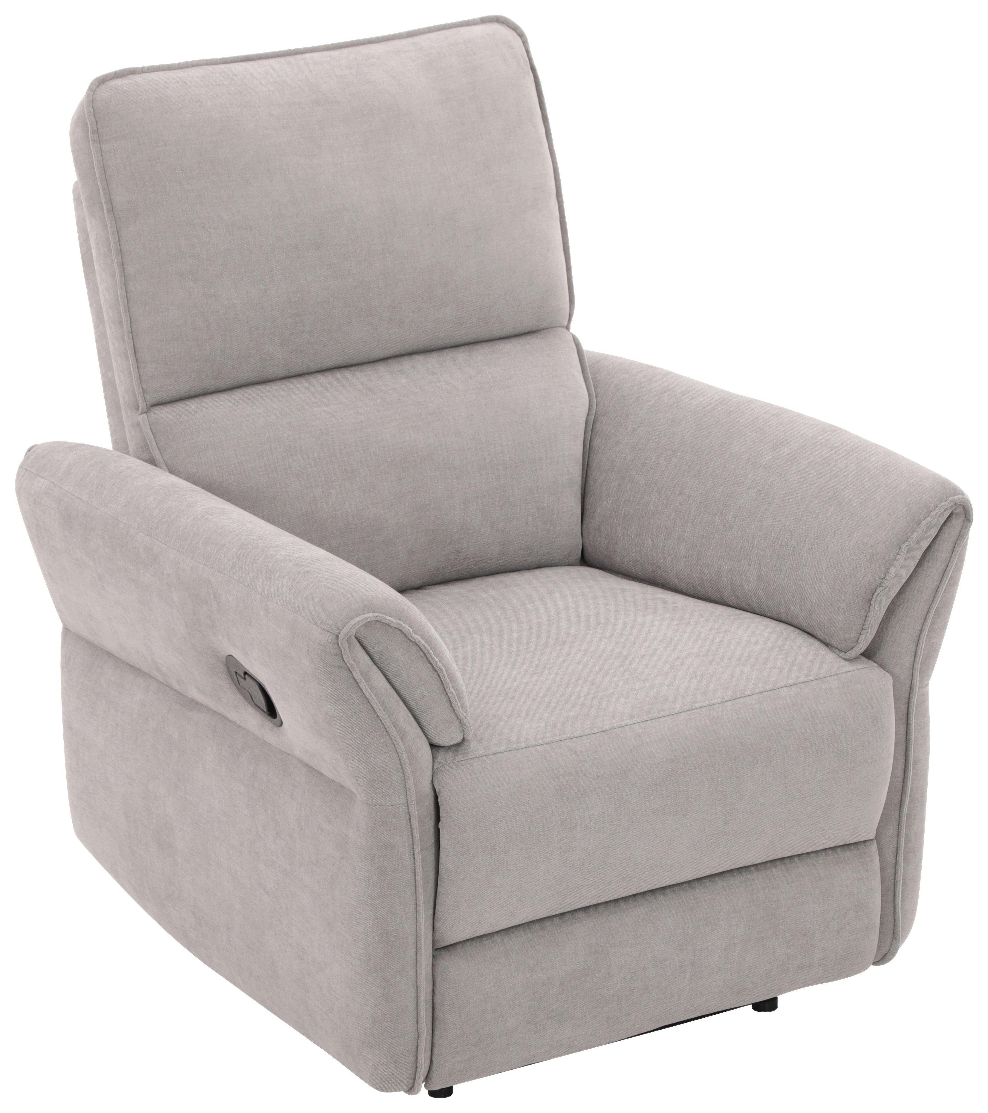 Relaxsessel Redon Grau B: 85 cm - Schwarz/Grau, Basics, Holz/Textil (85/103/92cm) - Livetastic