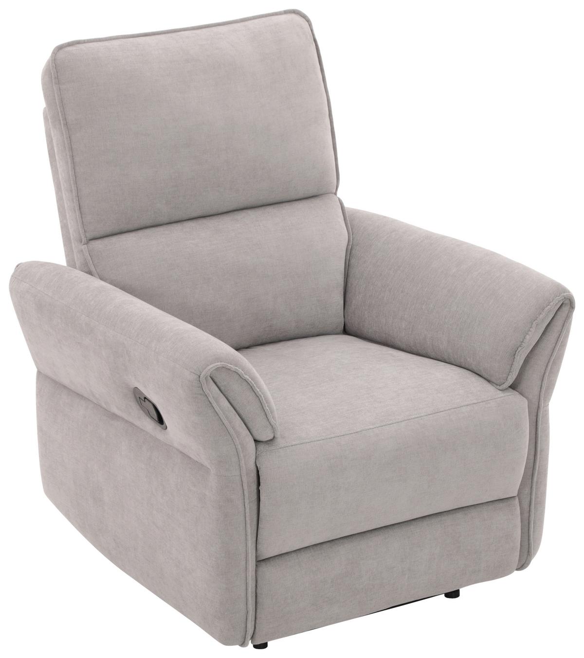 Relax Fotel Redon - szürke, Basics, textil/fa (85/103/92cm) - Livetastic