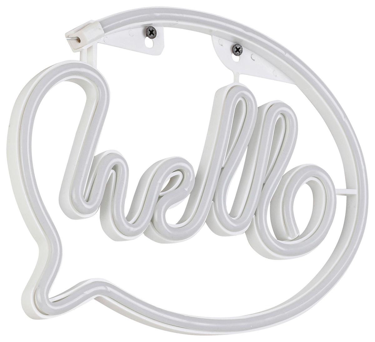 LED-Dekoleuchte Archie - Weiß, KONVENTIONELL, Kunststoff (29,7/21/1,7cm) - Luca Bessoni
