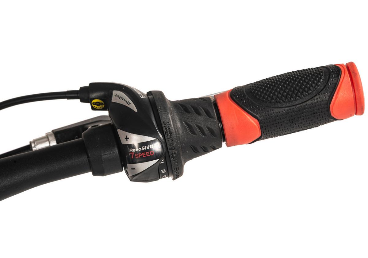 Mountainbike, Schwarz/Rot 26 Zoll, Rahmen 46 cm - Schwarz, Basics, Metall (25/140/60cm)