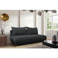 Schlafsofa Zoom Graphitfarben B: 200 cm - Goldfarben/Graphitfarben, Design, Textil (200/90/97cm) - MID.YOU