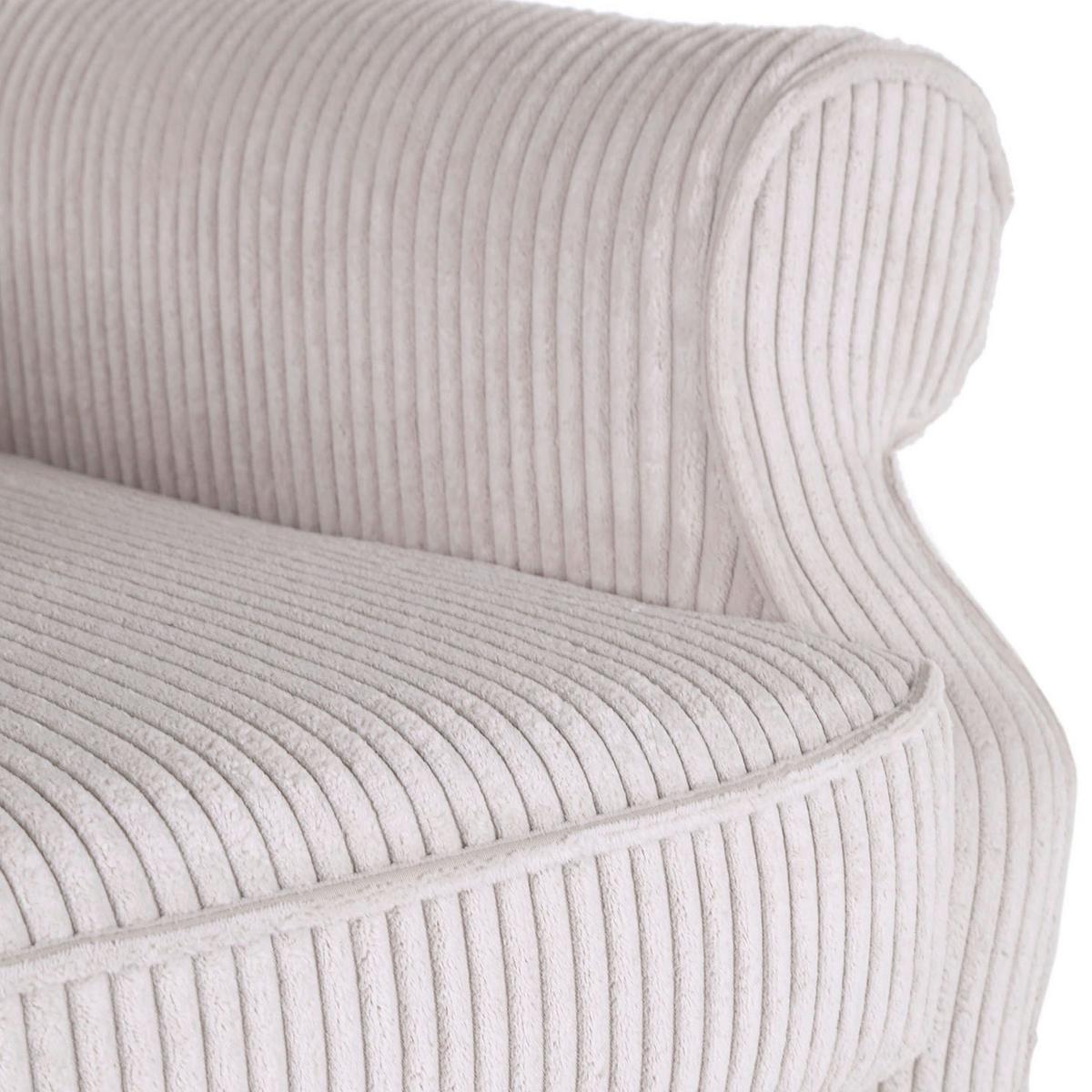 Křeslo - ušák VIOLA, béžový manšestr - černá/béžová, dřevo/textil (82/95/85cm) - Mömax