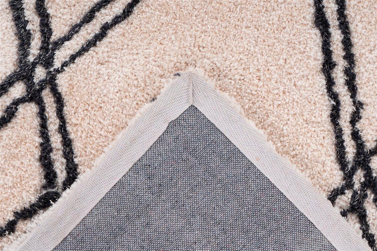 HOCHFLORTEPPICH Creme/Weiß - Creme, KONVENTIONELL, Textil (120/170cm) - Kayoom