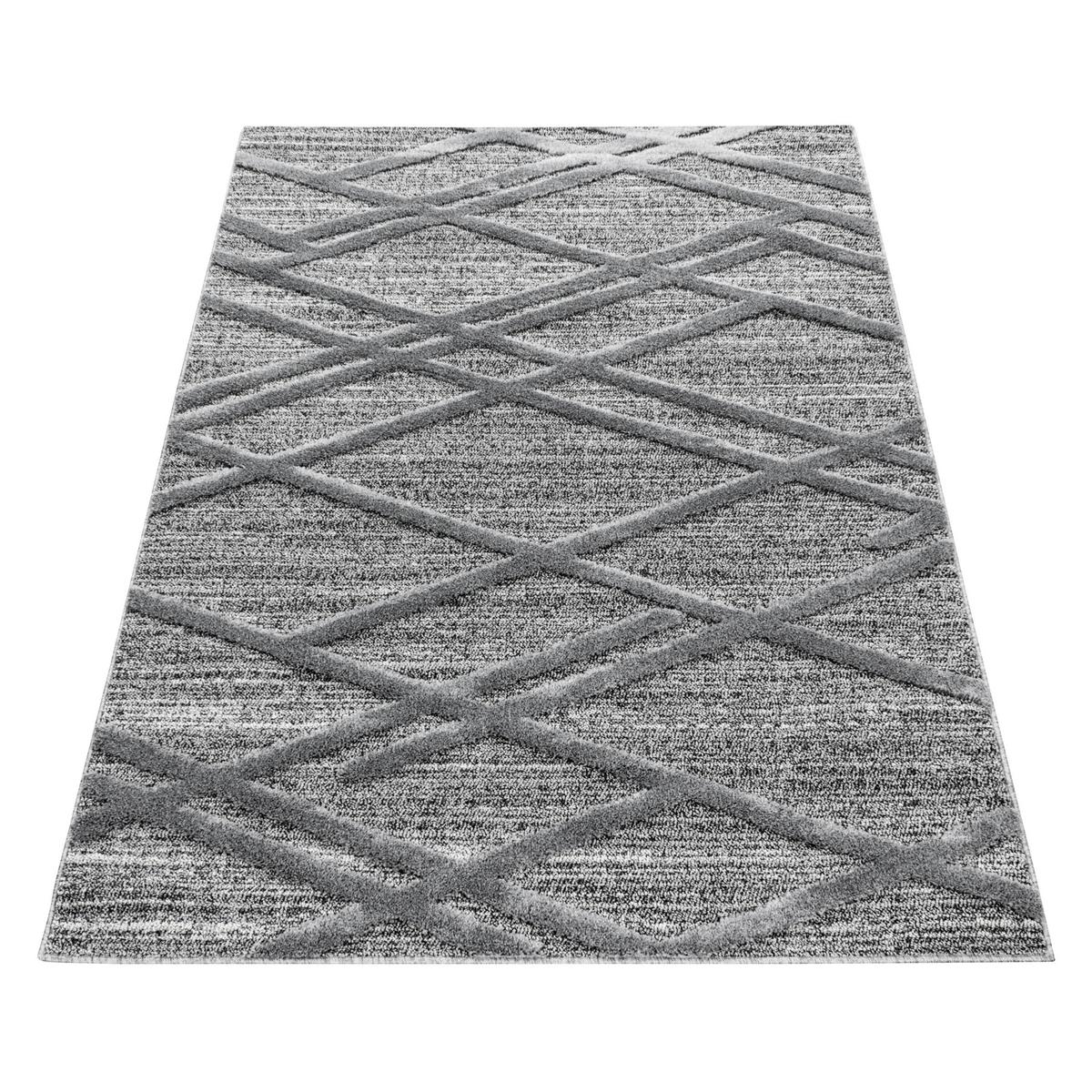 Tkaný koberec 240x340cm, šedá - šedá, Konvenční, textil (240/340cm)