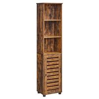 Hochschrank Bbk160x01v2 - Schwarz/Braun, Trend, Holzwerkstoff (40/167/30cm) - MID.YOU