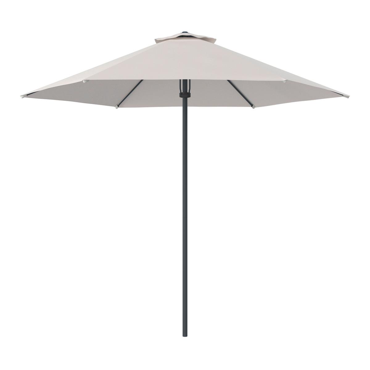 SLUNEČNÍK MARTINA - antracitová/béžová, Basics, kov/textil (270/230cm) - Mömax