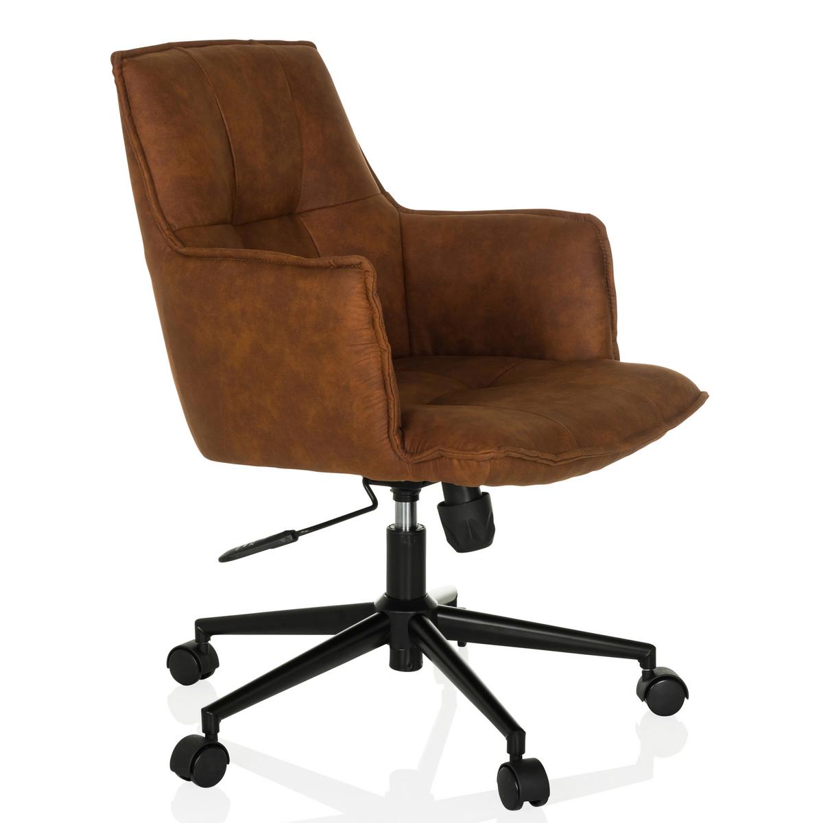 DREHSTUHL Braun B: 54 cm - Schwarz/Braun, MODERN, Kunststoff/Textil (54/85/70cm) - MID.YOU