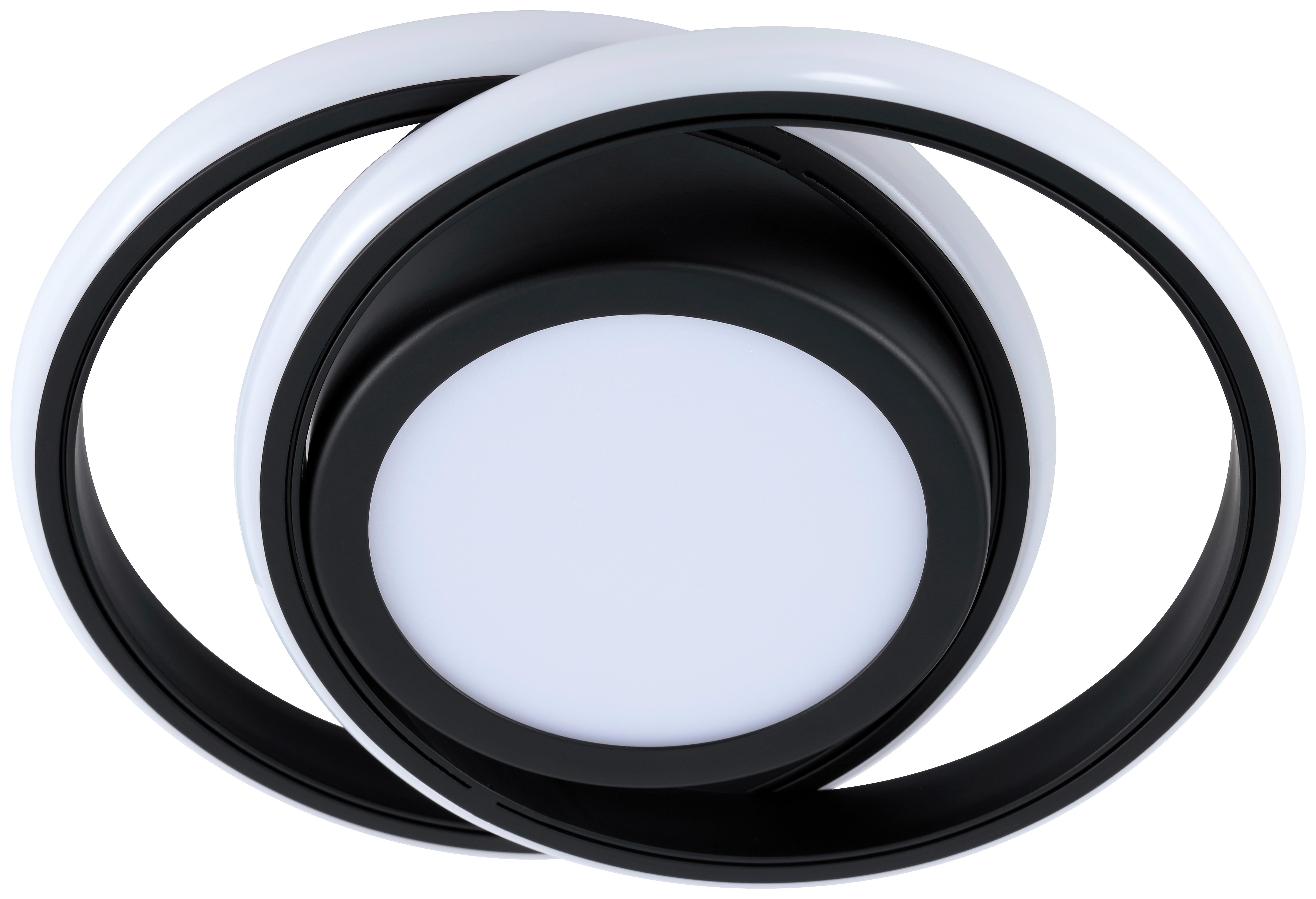 STROPNÍ LED SVÍTIDLO NUMOR - černá, Moderní, kov/plast (22,5/18,2/6cm) - Modern Living