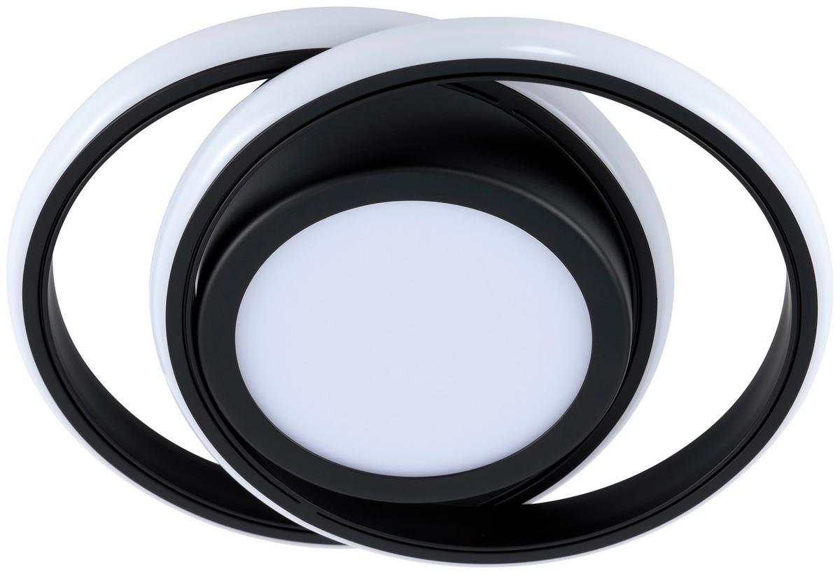 STROPNÍ LED SVÍTIDLO NUMOR - černá, Moderní, kov/plast (22,5/18,2/6cm) - Modern Living