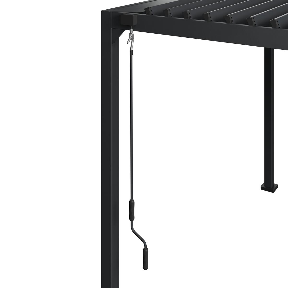 PAVILÓN SUNNY - antracitová, Modern, kov (300/300/277cm) - Mömax