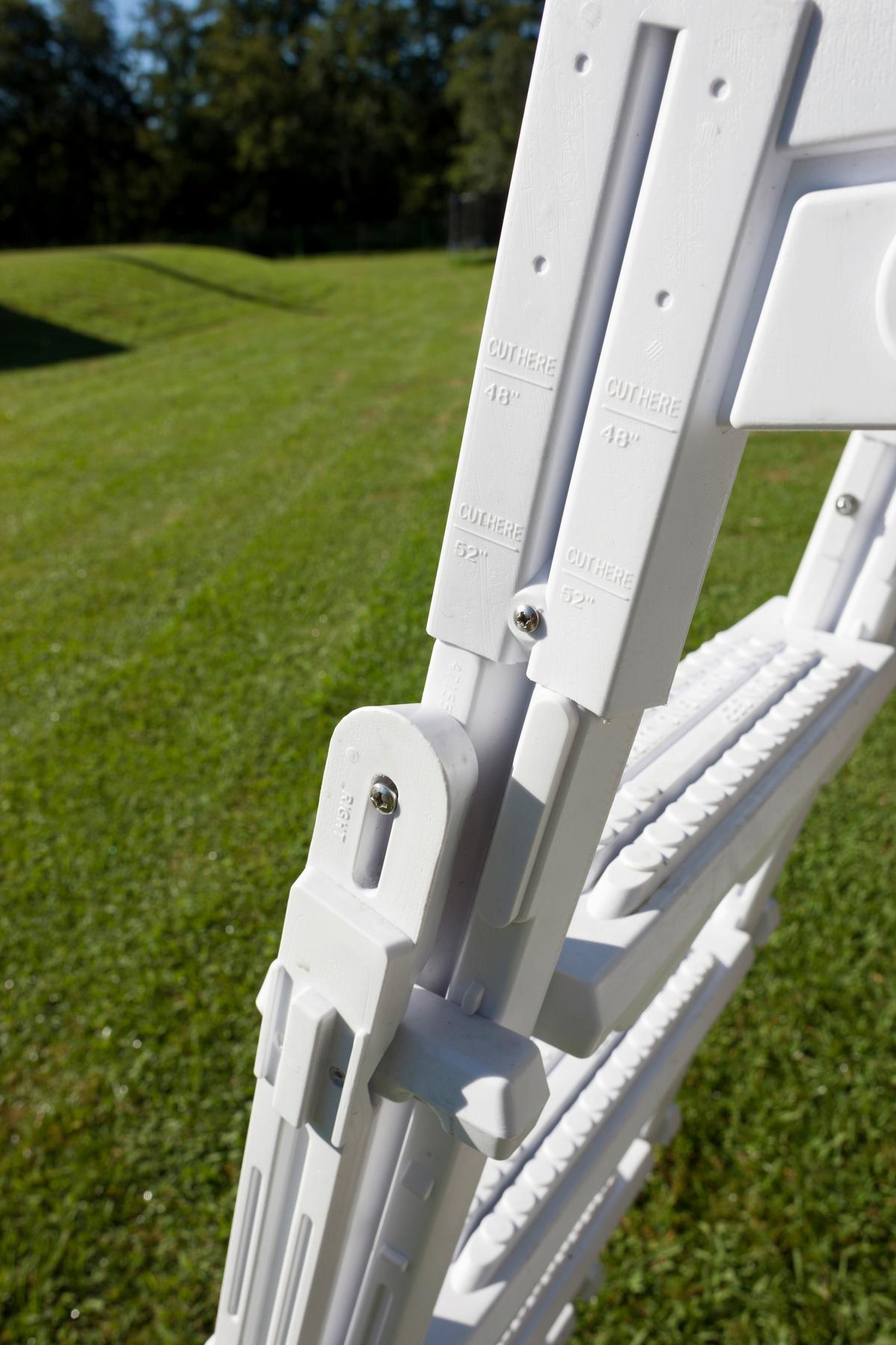 Poolleiter Leiter - Weiß, KONVENTIONELL, Kunststoff (65/196/109cm) - Gre