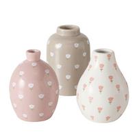 Váza Gardenlove -Paz- - világos rózsaszín/taupe, Basics, kerámia (8/10cm)