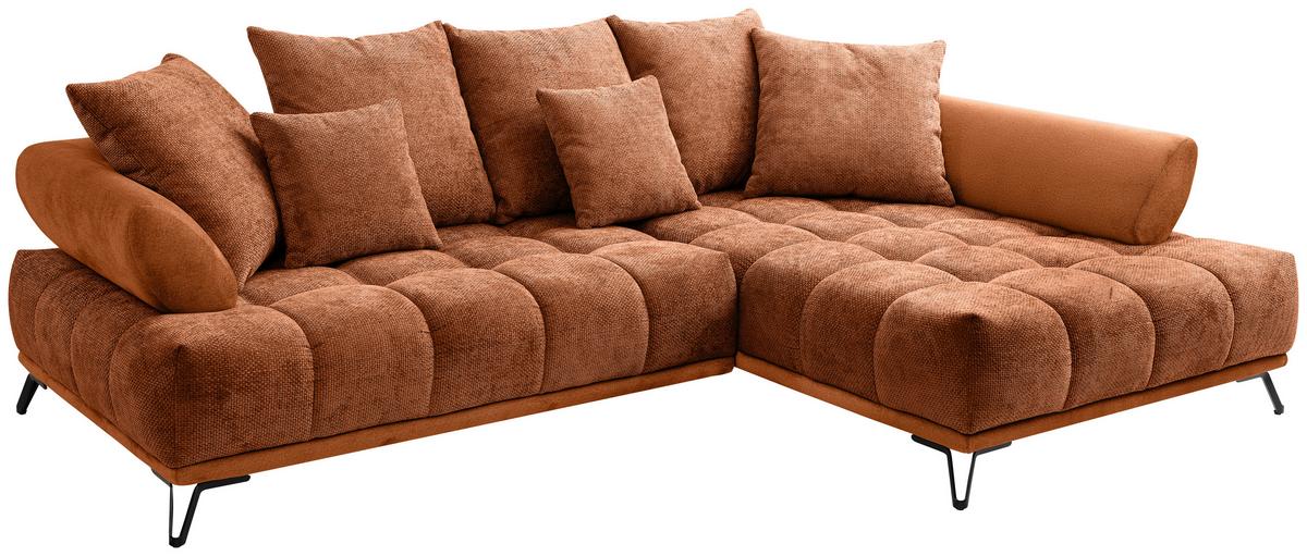LARGO, pravá, medená, potreba šírky dverí 90 cm - medená/čierna, Modern, kov/textil (262/184cm)