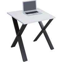 Schreibtisch Lona Schwarz/Weiß B: 50 cm - Schwarz/Weiß, MODERN, Holzwerkstoff/Metall (80/50/76cm) - MID.YOU