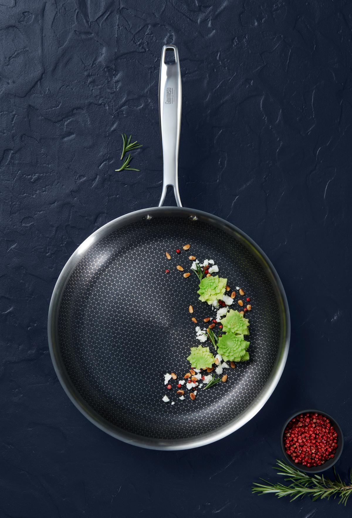 Pánev na smažení P/V: 28/5 CM - barvy nerez oceli, Moderní, kov (28/5cm) - Gourmesto