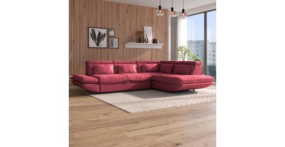 Wohnlandschaft Park - Koralle/Schwarz, MODERN, Textil (233/311cm) - Luca Bessoni