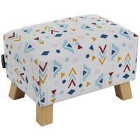 Hocker Footstool - Buchefarben/Multicolor, Design, Textil (40/28/28cm) - Max Winzer