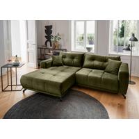 Ecksofa Restato, Grün S: 177x246 cm - Schwarz/Grün, MODERN, Textil (177/246cm) - MID.YOU