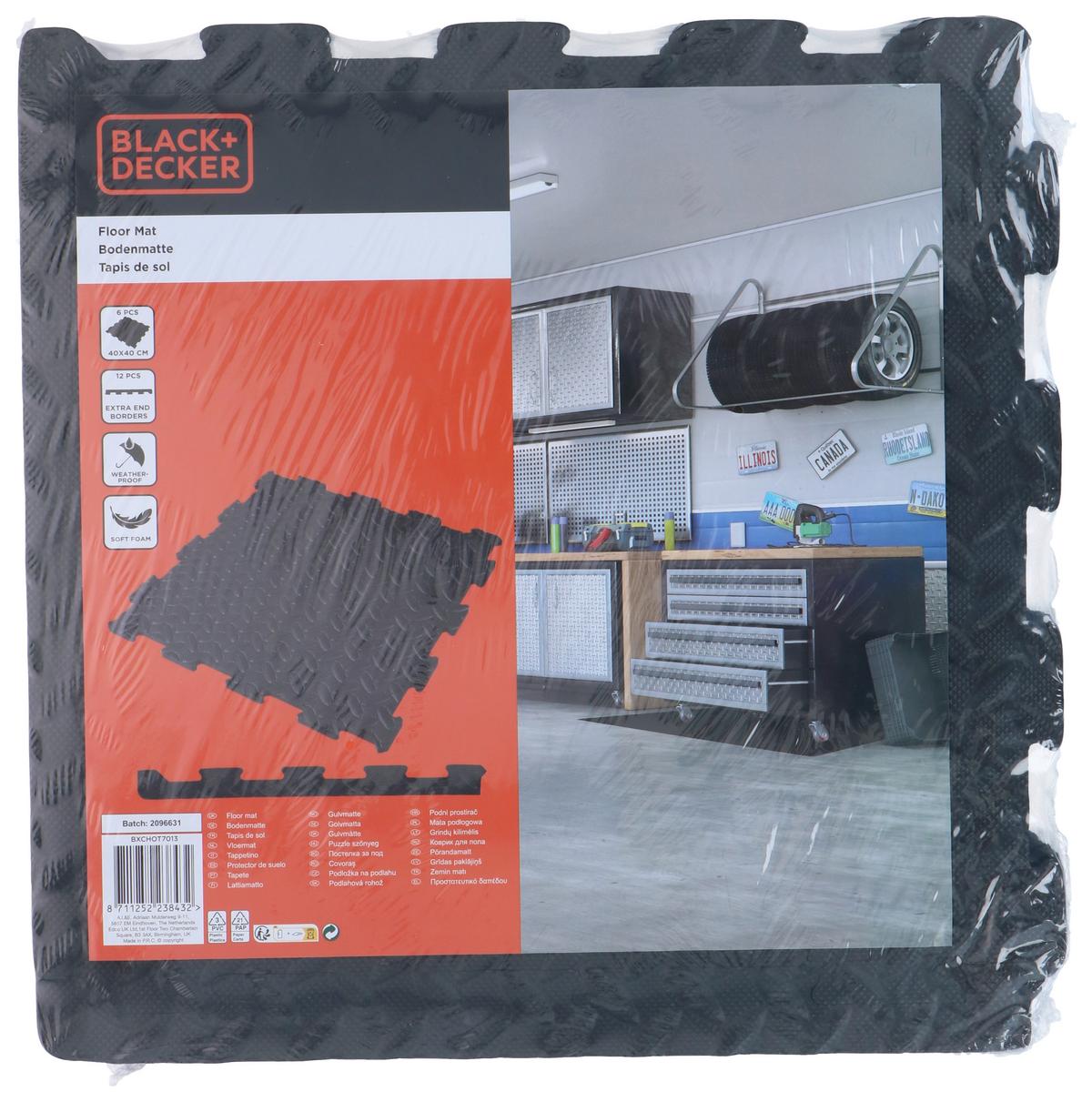 Silence Paket Bodenmatte 6er - Schwarz, Basics, Kunststoff (40/40/6cm)