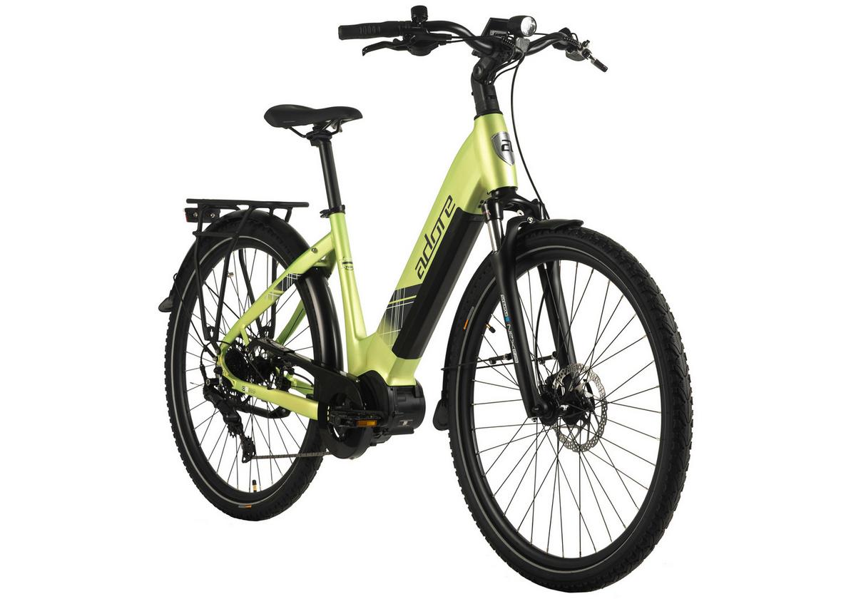 E-Citybike 28'' Grün Matt - Grün, LIFESTYLE, Metall (180/70/100cm)