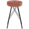 TABURET ACCRE - růžová/černá, Lifestyle, kov/textil (30/53/30cm) - Mömax